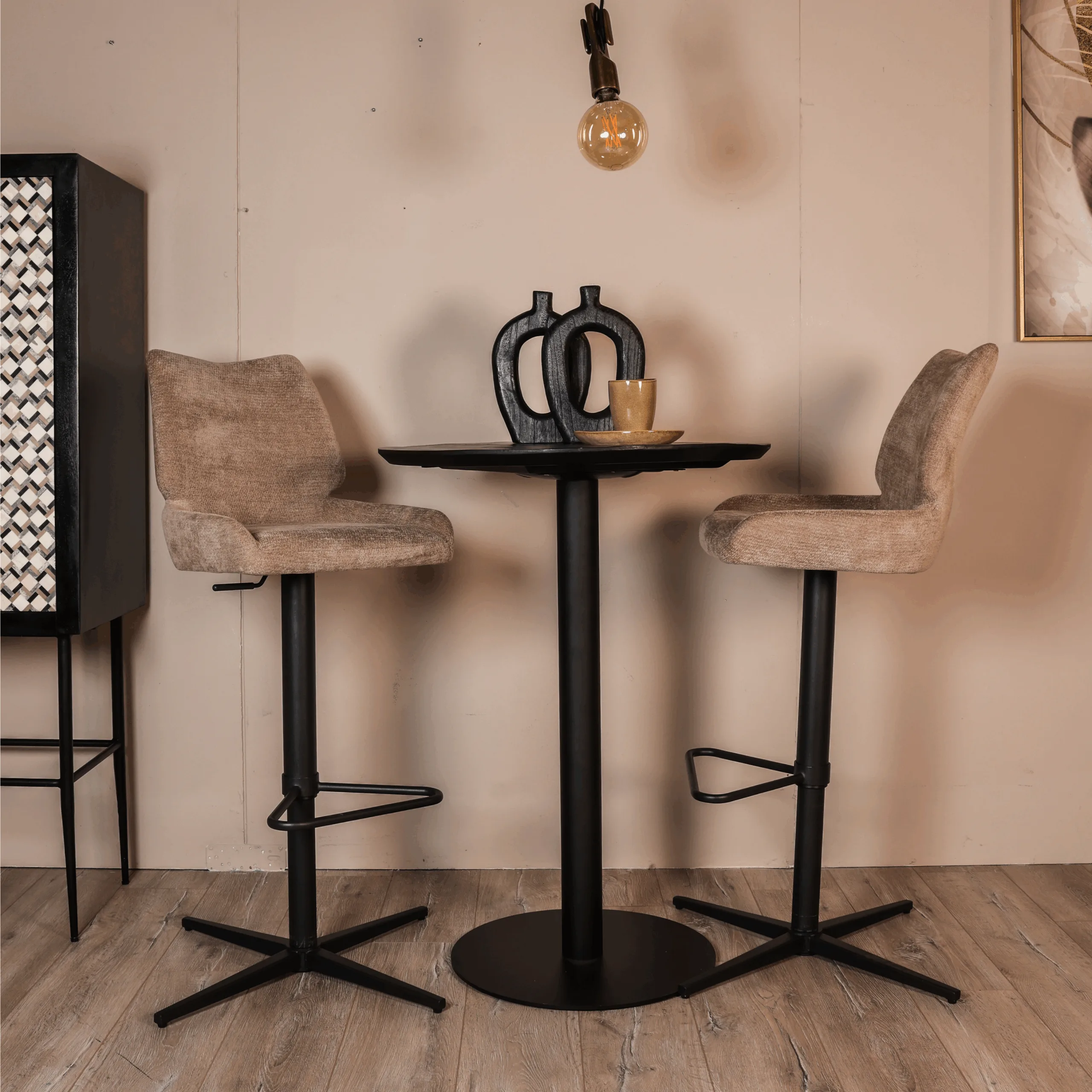 Barstoel Liora beige