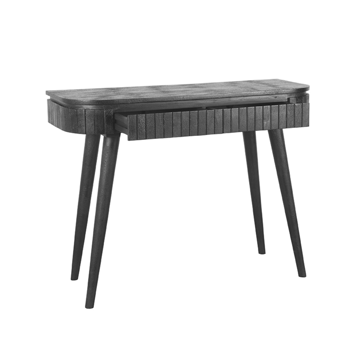 LABEL51 Bureau Nils - Zwart - Mangohout - Afbeelding 2