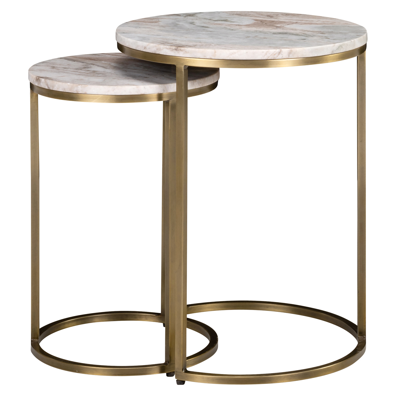 Bijzettafel Bottega Blush beige (Set of 2) - Afbeelding 2