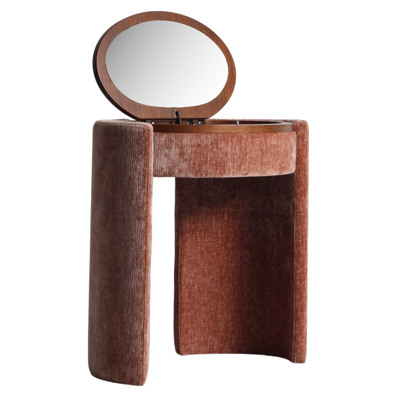 Bureau Roxenne blossom chenille dressing table - Afbeelding 2
