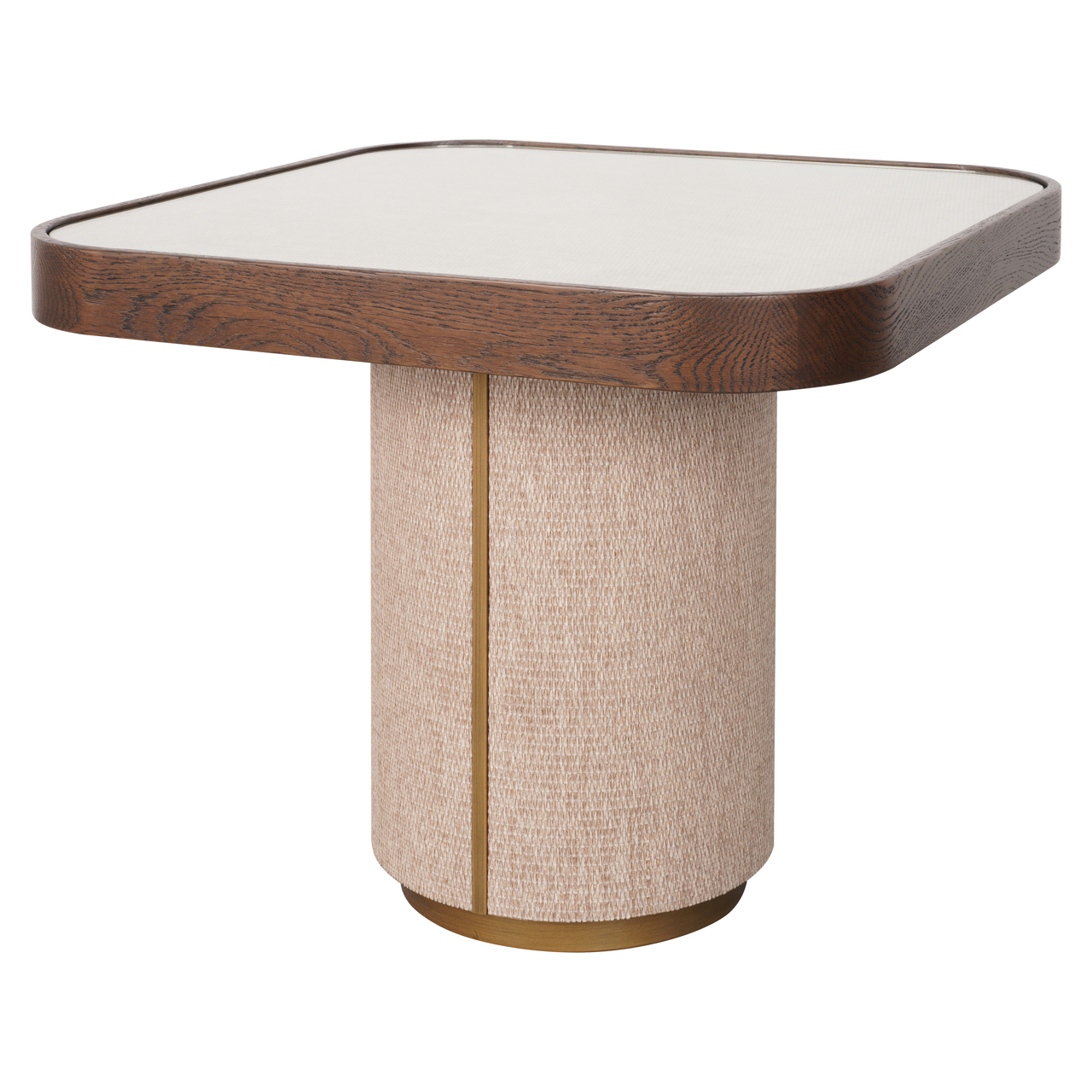 Bijzettafel Willox beige including glass - Afbeelding 2