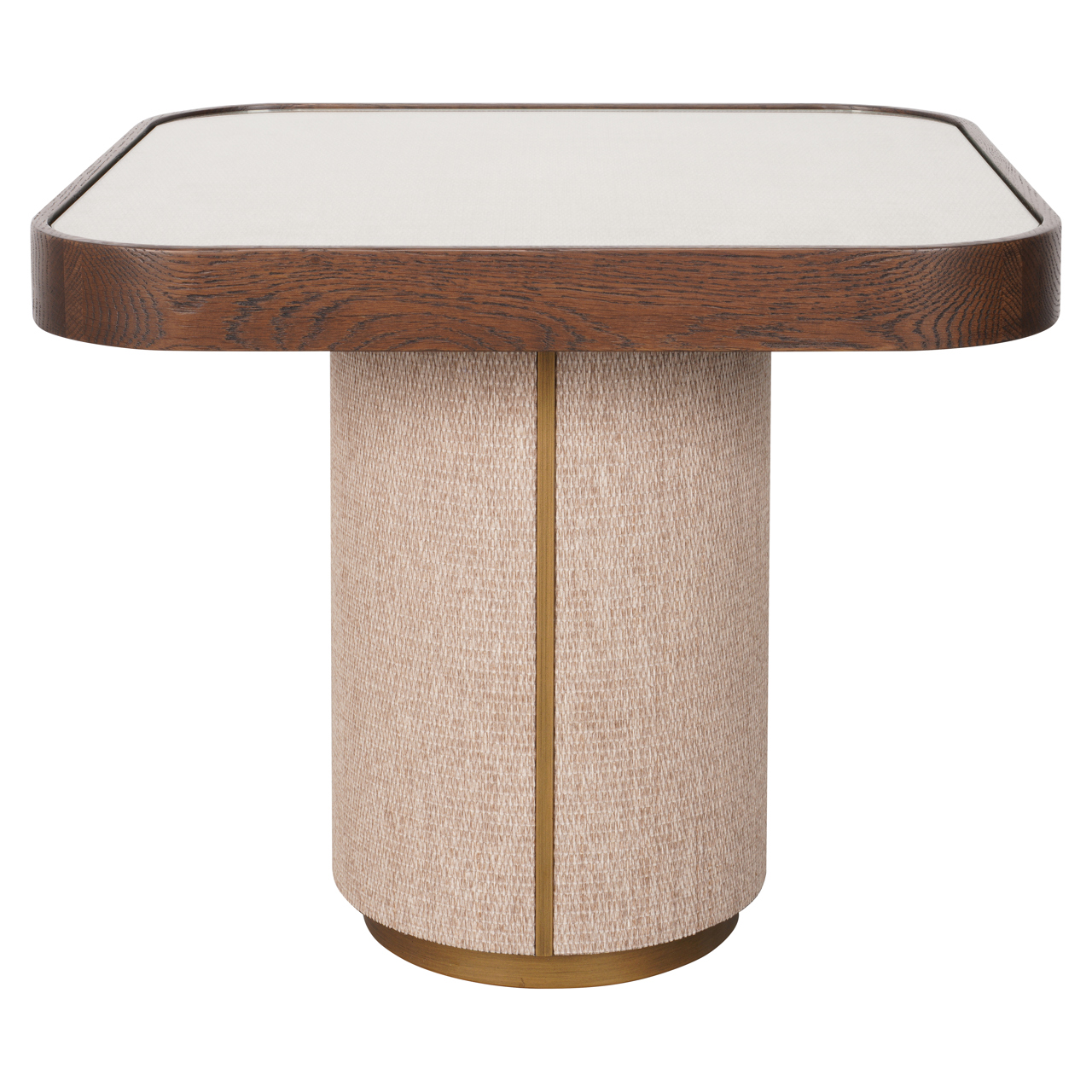 Bijzettafel Willox beige including glass - Afbeelding 3