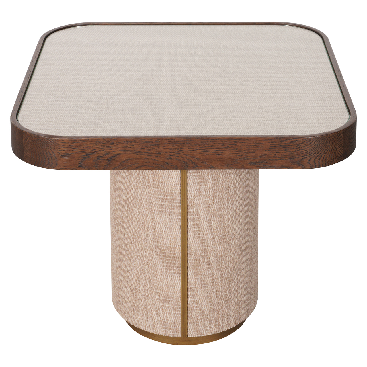 Bijzettafel Willox beige including glass - Afbeelding 5