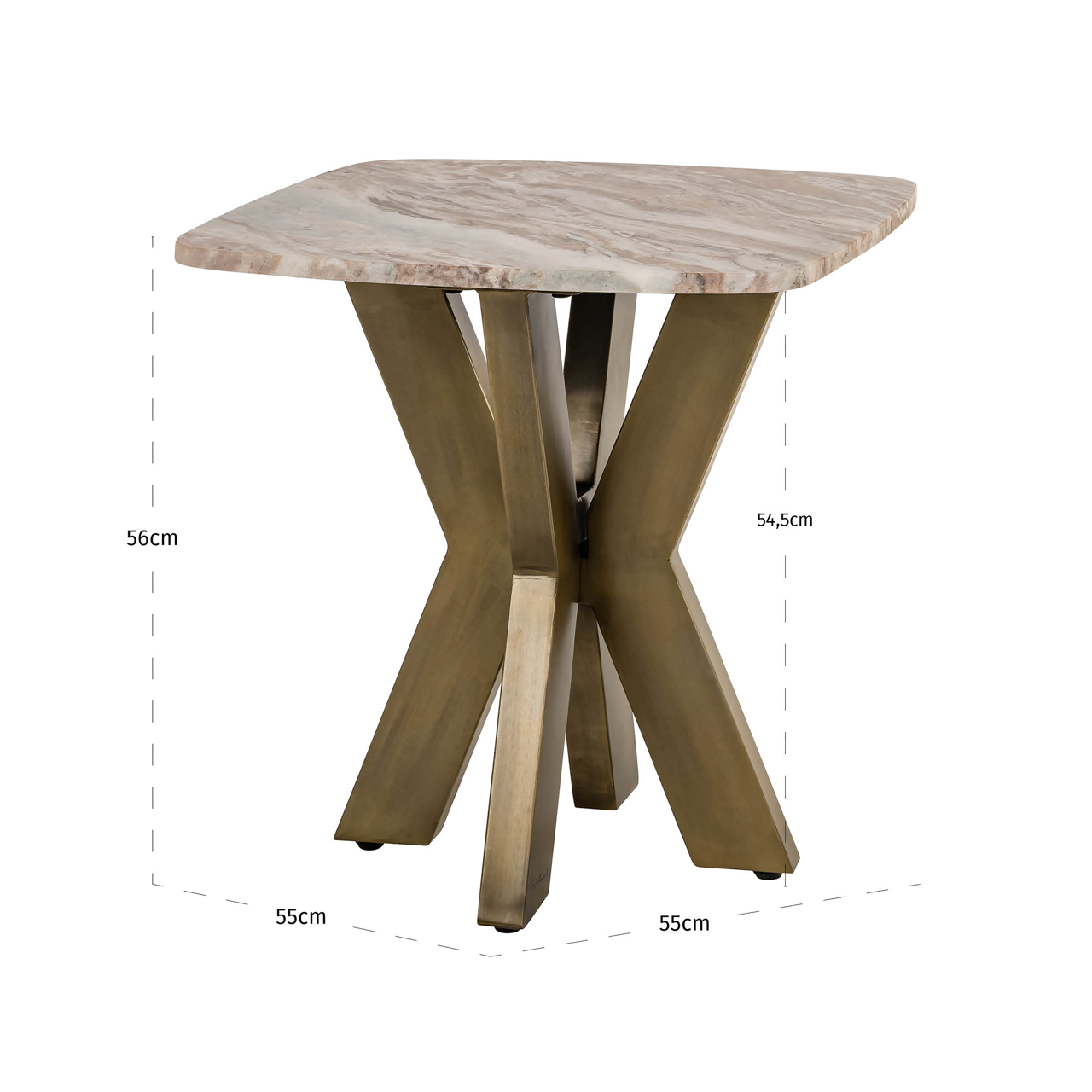 Bijzettafel Bottega Blush beige - Afbeelding 4