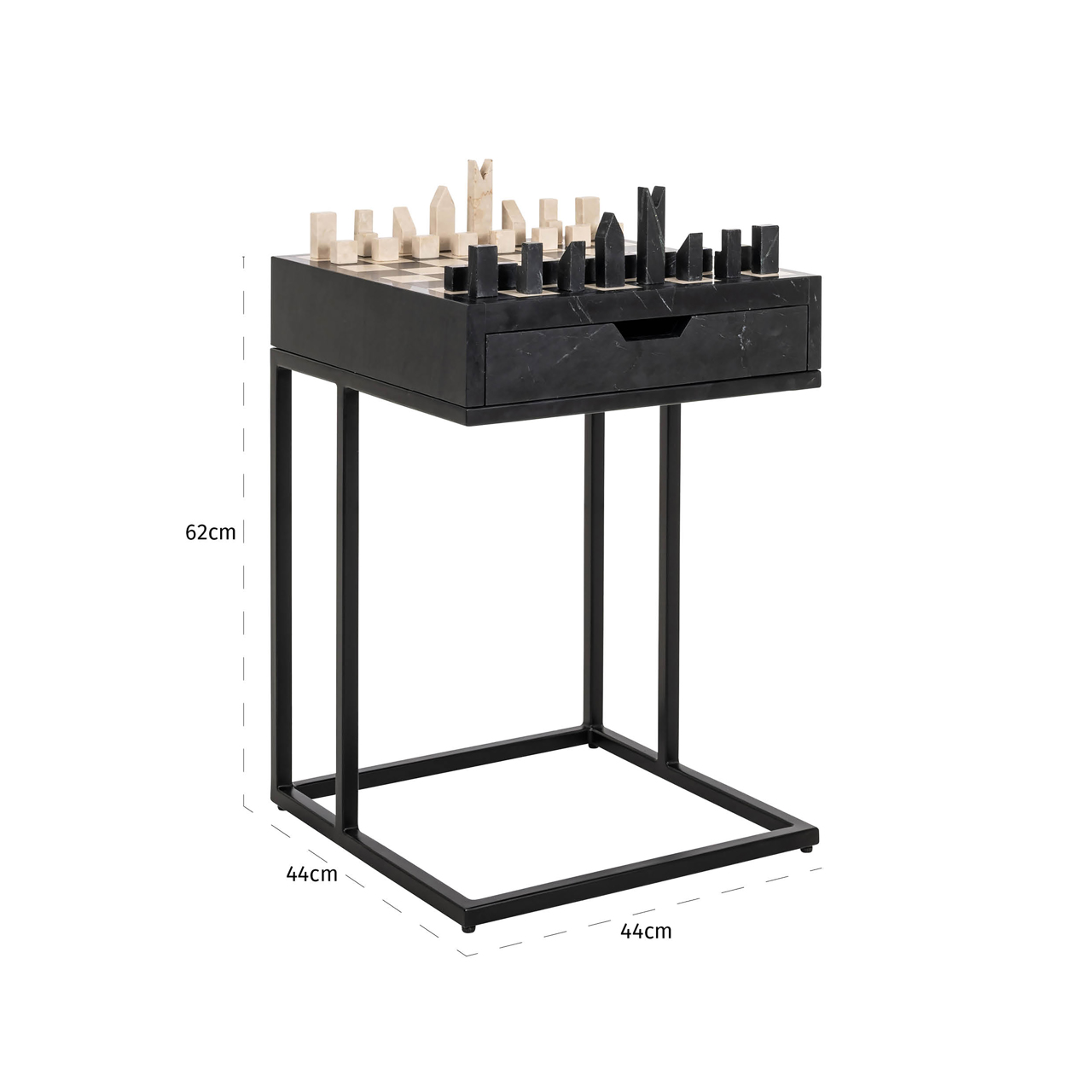 Bijzettafel Davos black - Afbeelding 4