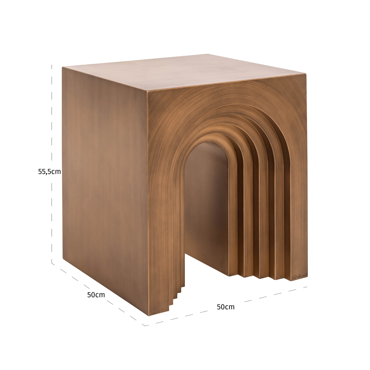 Bijzettafel Vevey brushed gold - Afbeelding 2