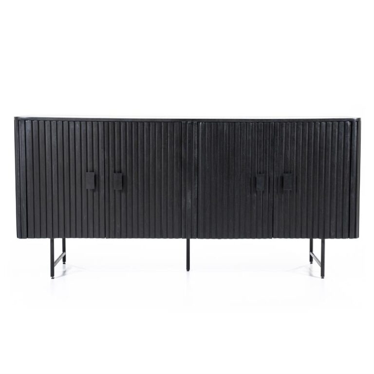 Dressoir Remi 4-drs. - Zwart