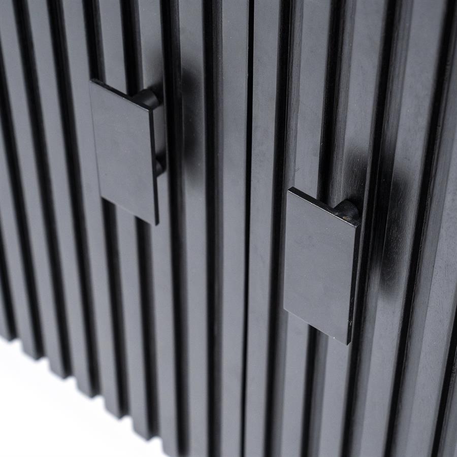 Dressoir Remi 4-drs. - Zwart - Afbeelding 6