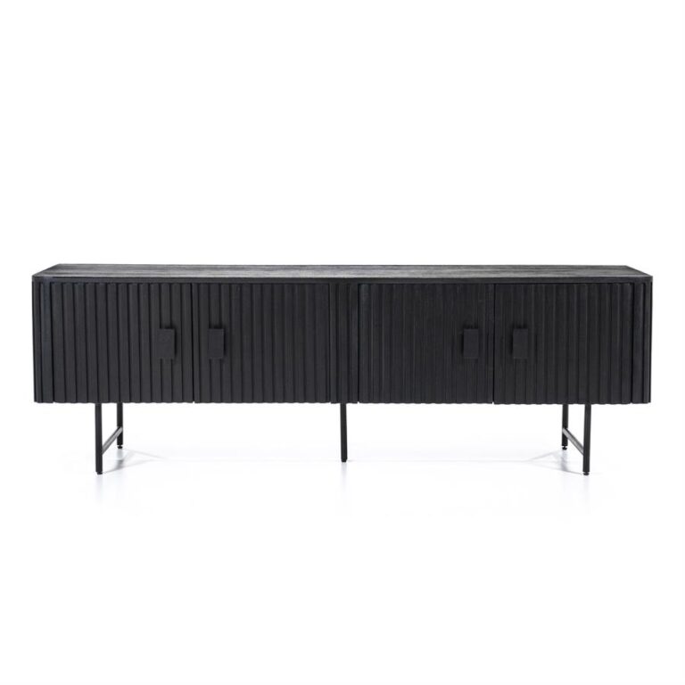 95665 TV-meubel Remi - Zwart - 170 x 56 cm