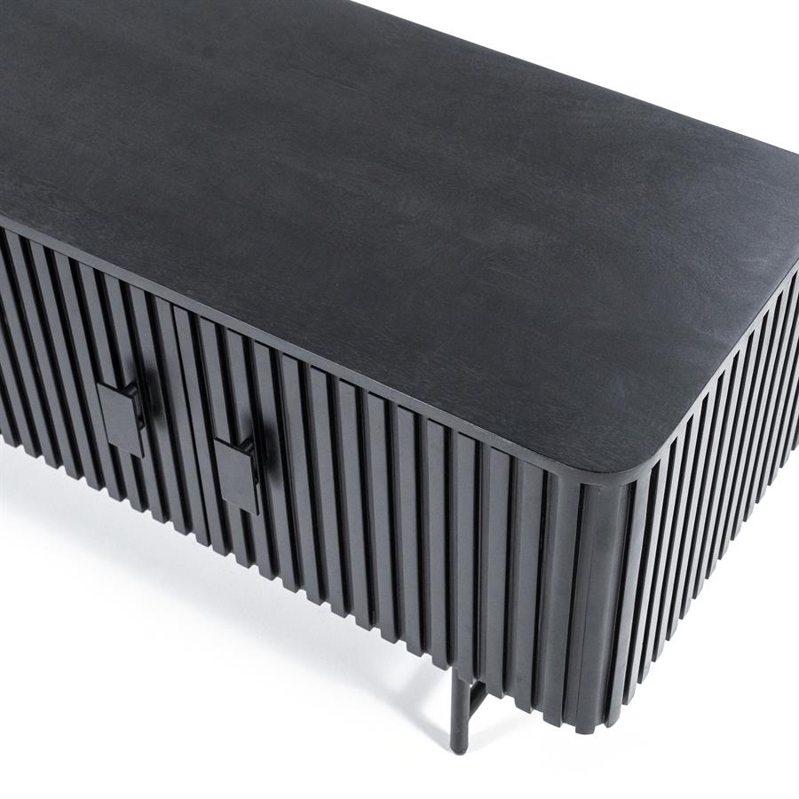 TV-meubel Remi - Zwart - 170 x 56 cm - Afbeelding 5