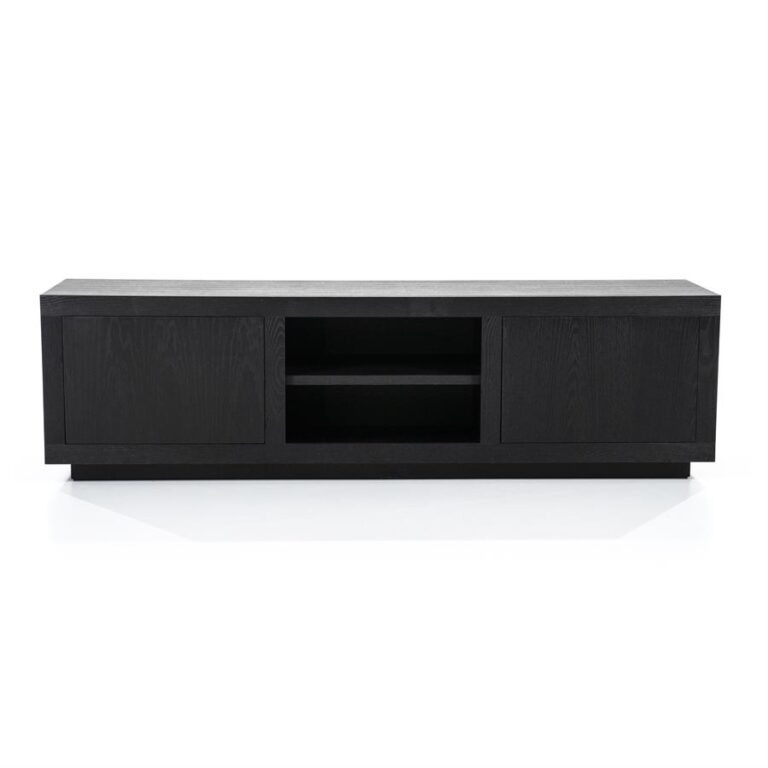 95720 TV-meubel Helsinki - Zwart - 160 x 45 cm