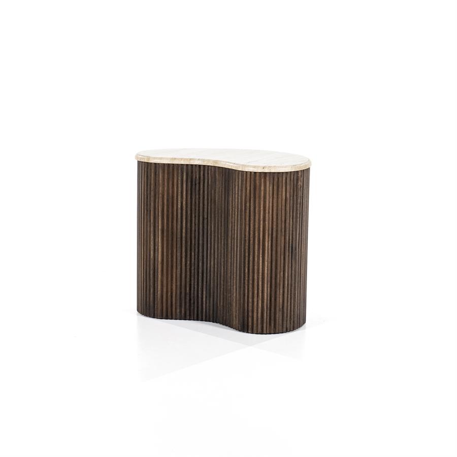 Bijzettafel Mari - Bruin - 33 x 50 cm - Afbeelding 2