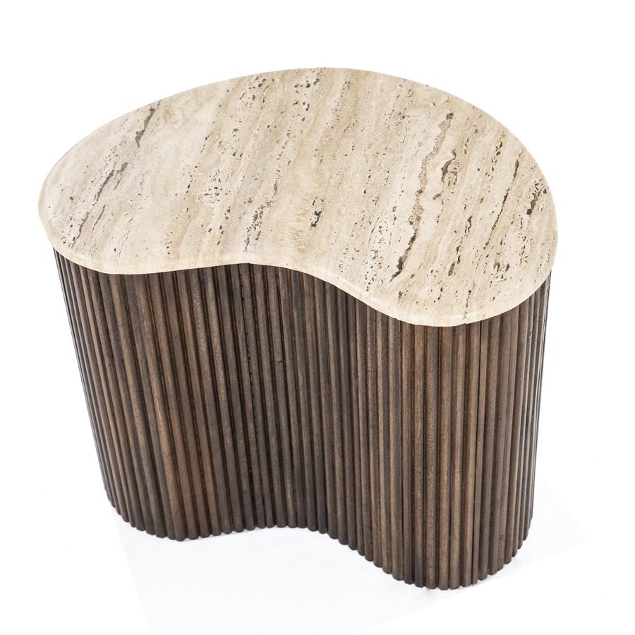 Bijzettafel Mari - Bruin - 33 x 50 cm - Afbeelding 3
