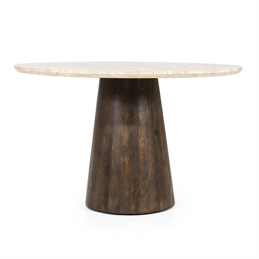 Eettafel Aikin - Beige - Ø 130 cm