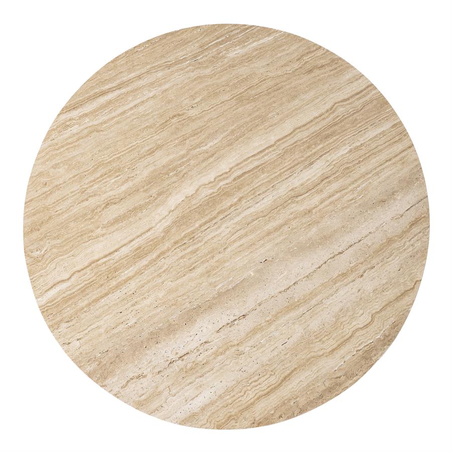 Eettafel Aikin - Beige - Ø 130 cm - Afbeelding 4