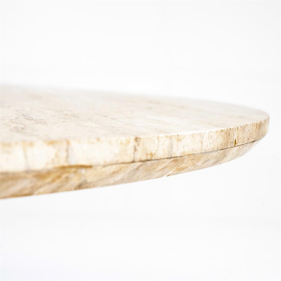 Eettafel Aikin - Beige - Ø 130 cm - Afbeelding 6