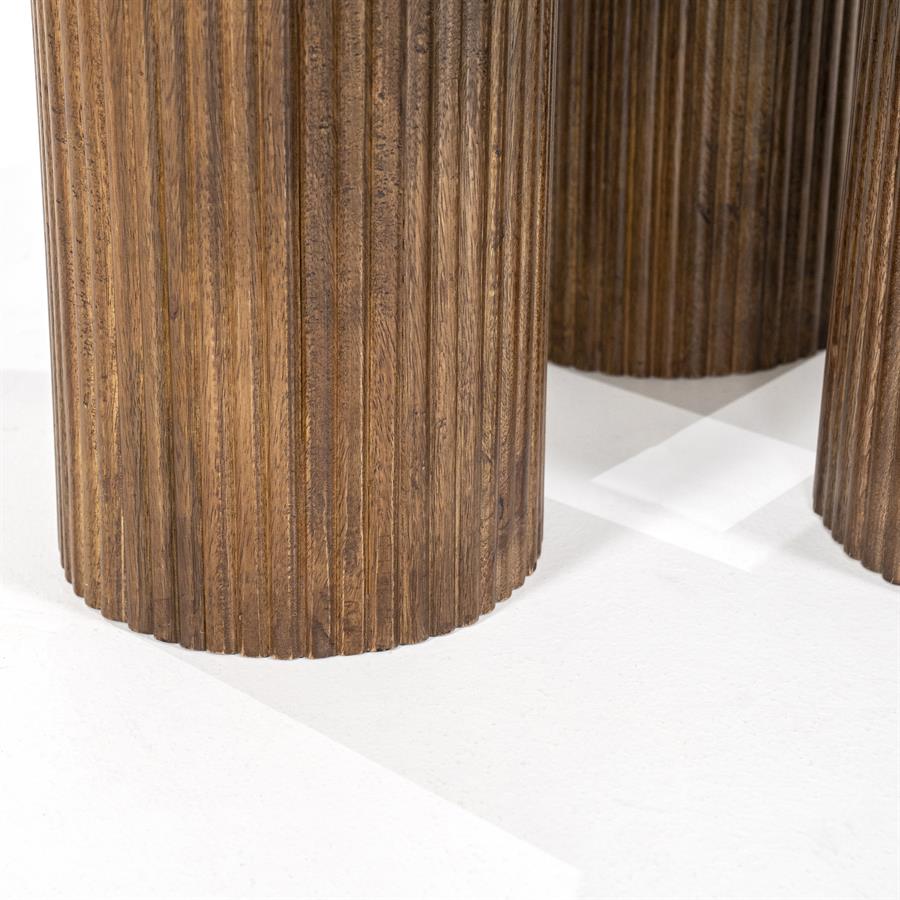 Salontafel Xavi - Naturel - Ø 90 cm - Afbeelding 4