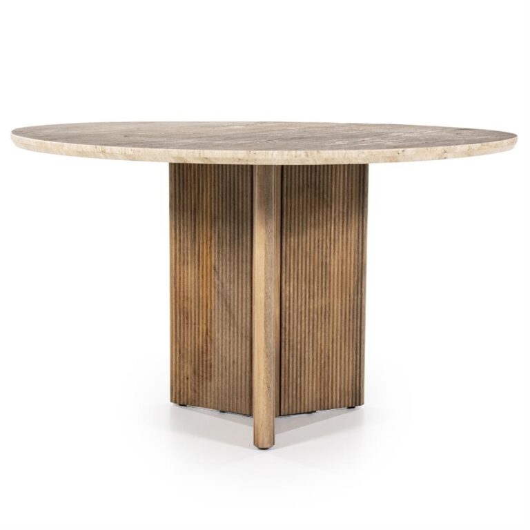95901 Eettafel Sara - Beige - Ø 130 cm