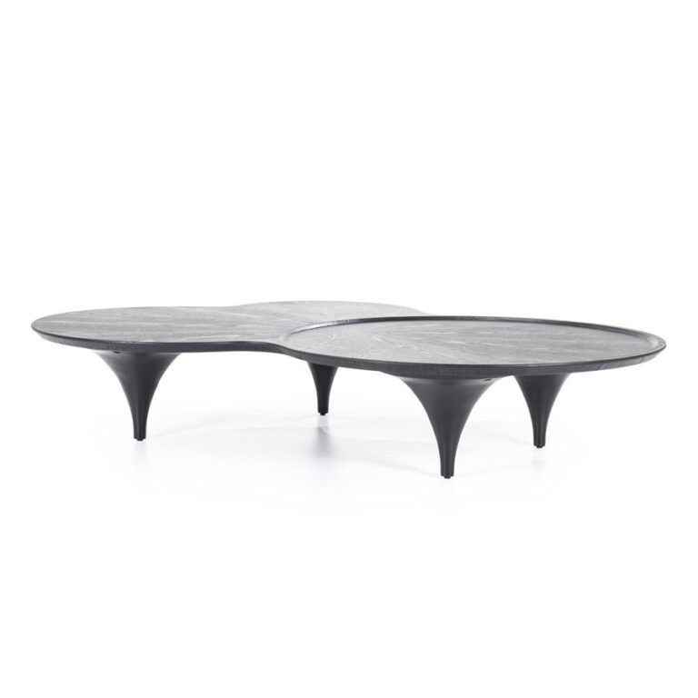 95971 Salontafel Fay - Zwart - 108 x 162 cm