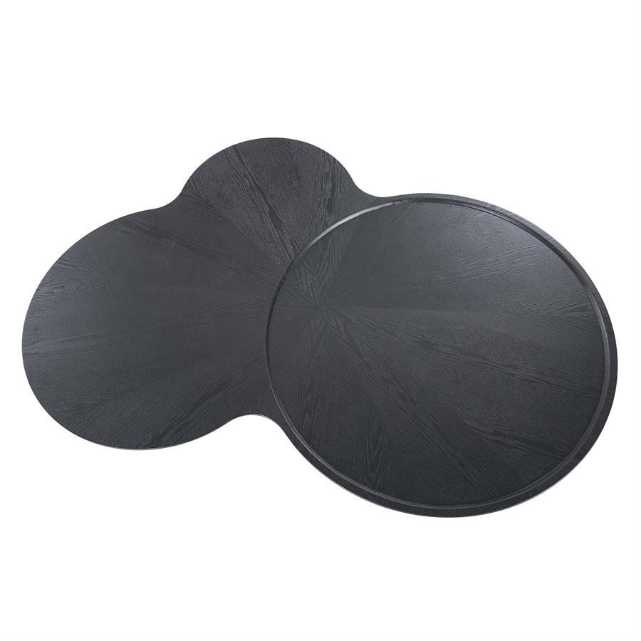 Salontafel Fay - Zwart - 108 x 162 cm - Afbeelding 3