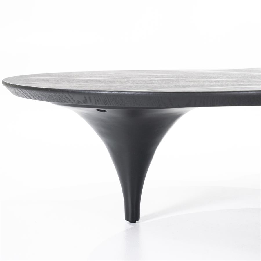 Salontafel Fay - Zwart - 108 x 162 cm - Afbeelding 4