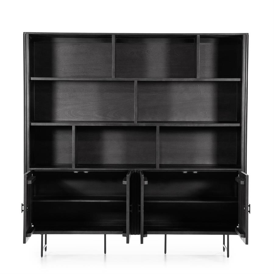 Wandkast Remi - Zwart - 200 x 200 cm - Afbeelding 2