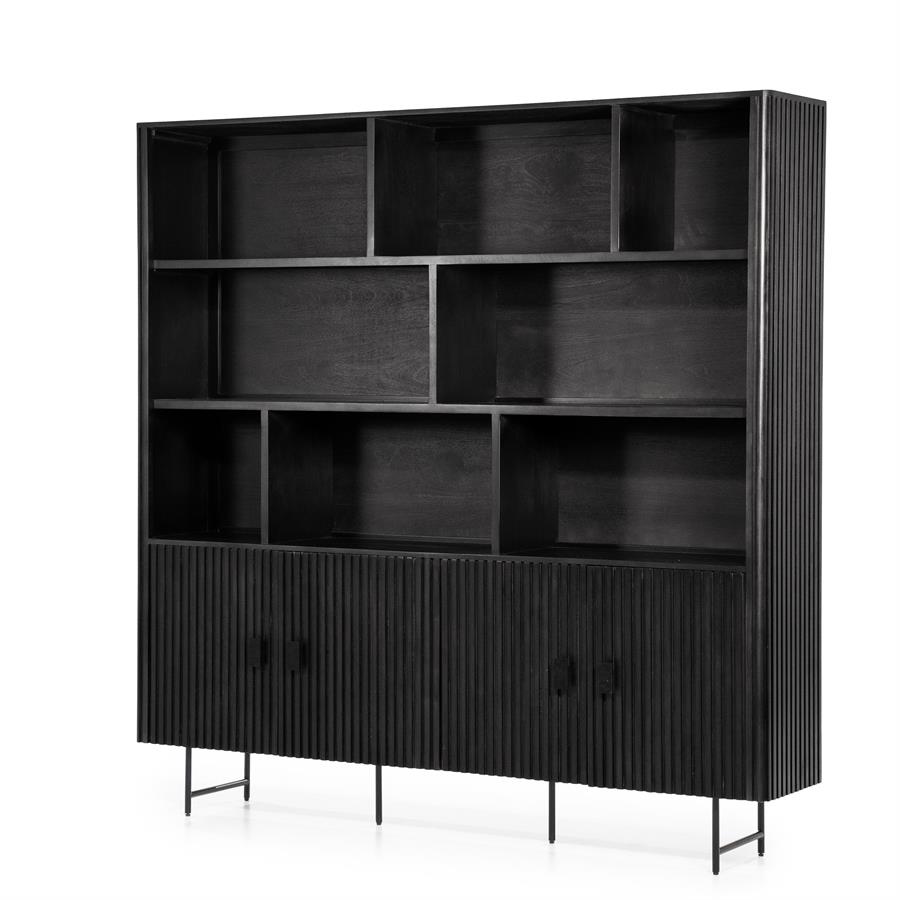 Wandkast Remi - Zwart - 200 x 200 cm - Afbeelding 3