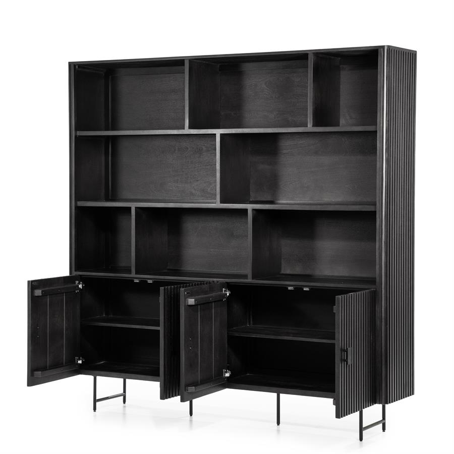 Wandkast Remi - Zwart - 200 x 200 cm - Afbeelding 4