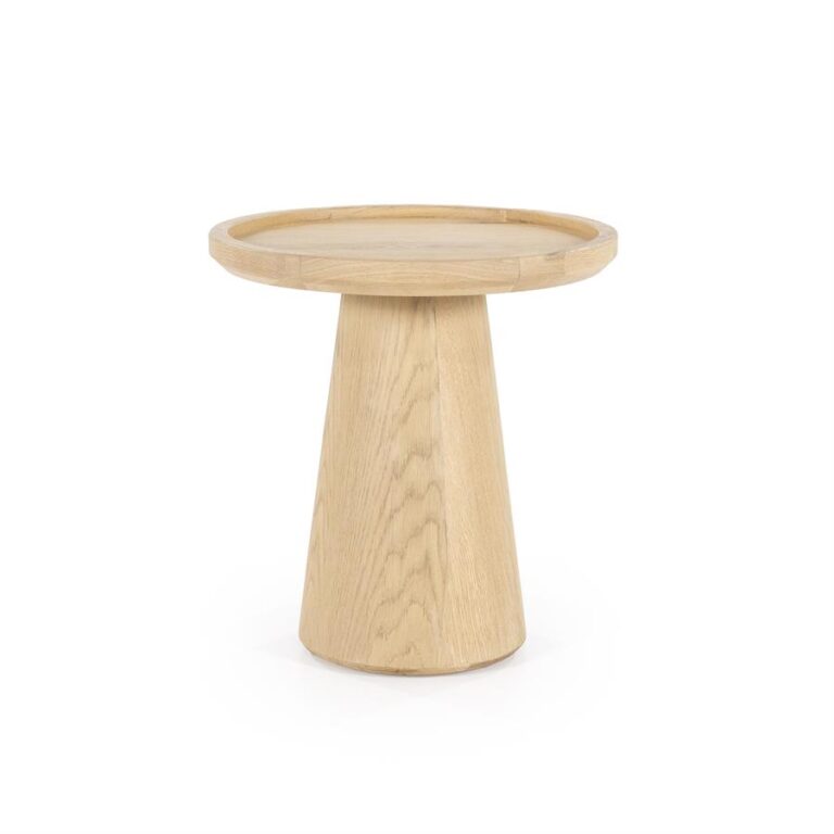 Bijzettafel Leia - Naturel - Ø 46 cm