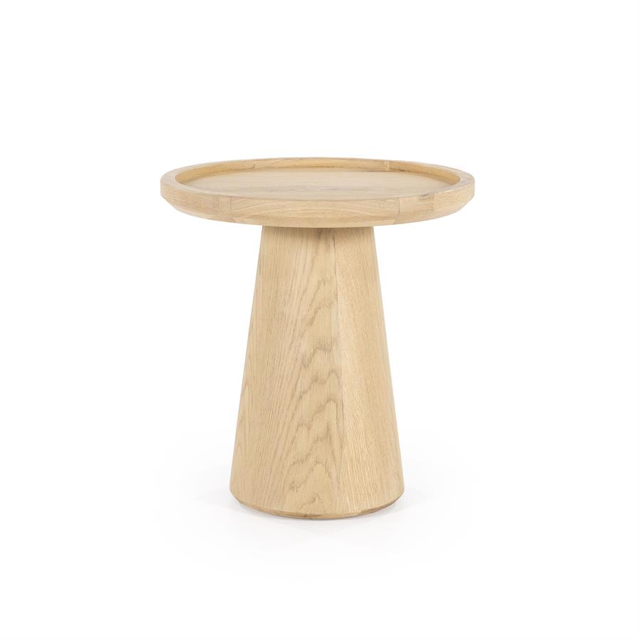 Bijzettafel Leia - Naturel - Ø 46 cm