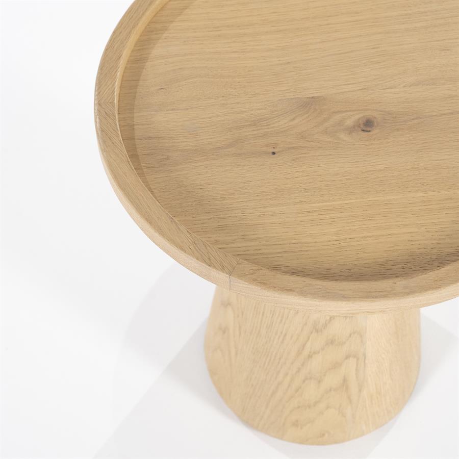 Bijzettafel Leia - Naturel - Ø 46 cm - Afbeelding 2
