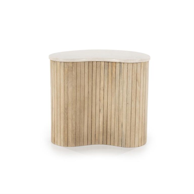96186 Bijzettafel Kira - Wit - 33 x 50 cm