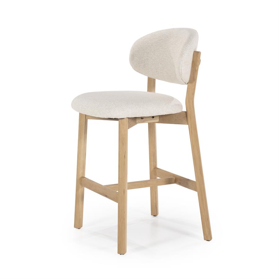 Barstoel Mikky Naturel - 57,5 x 53 cm - Afbeelding 2