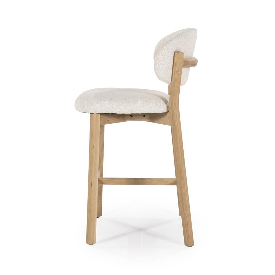 Barstoel Mikky Naturel - 57,5 x 53 cm - Afbeelding 3