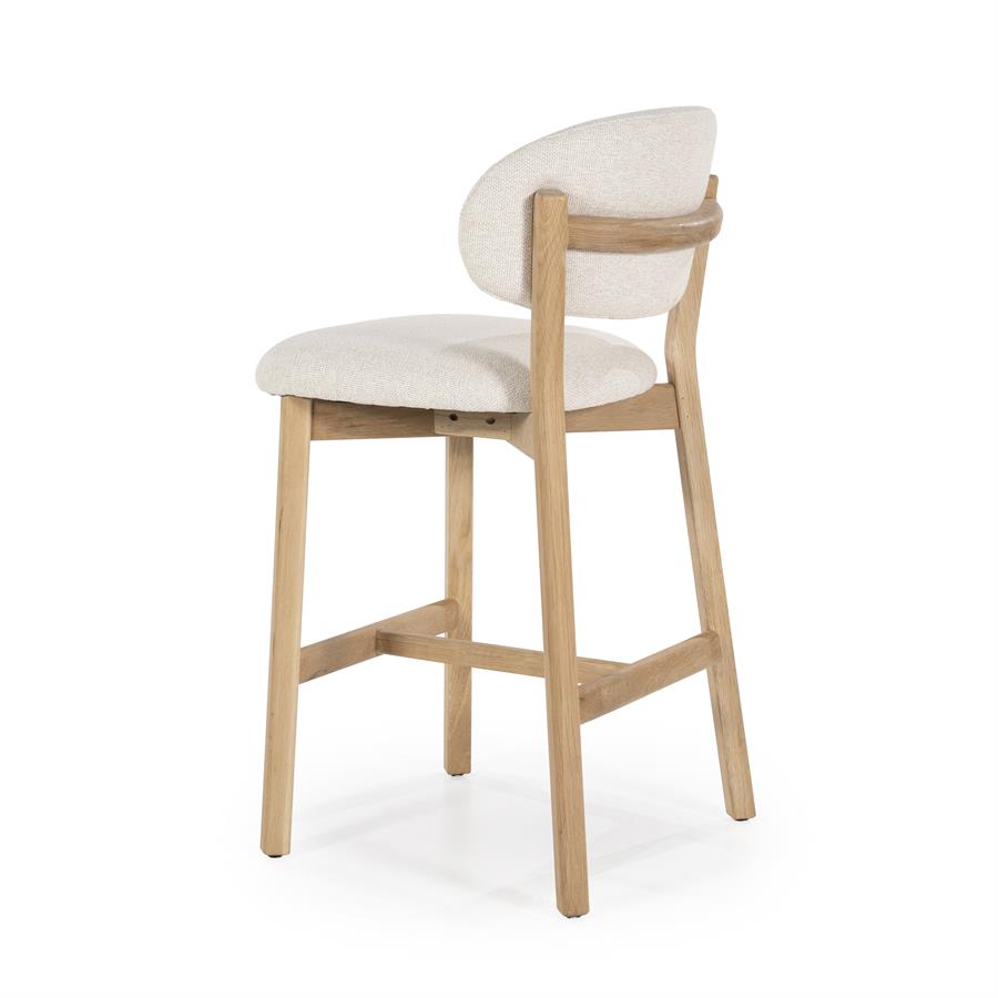Barstoel Mikky Naturel - 57,5 x 53 cm - Afbeelding 4
