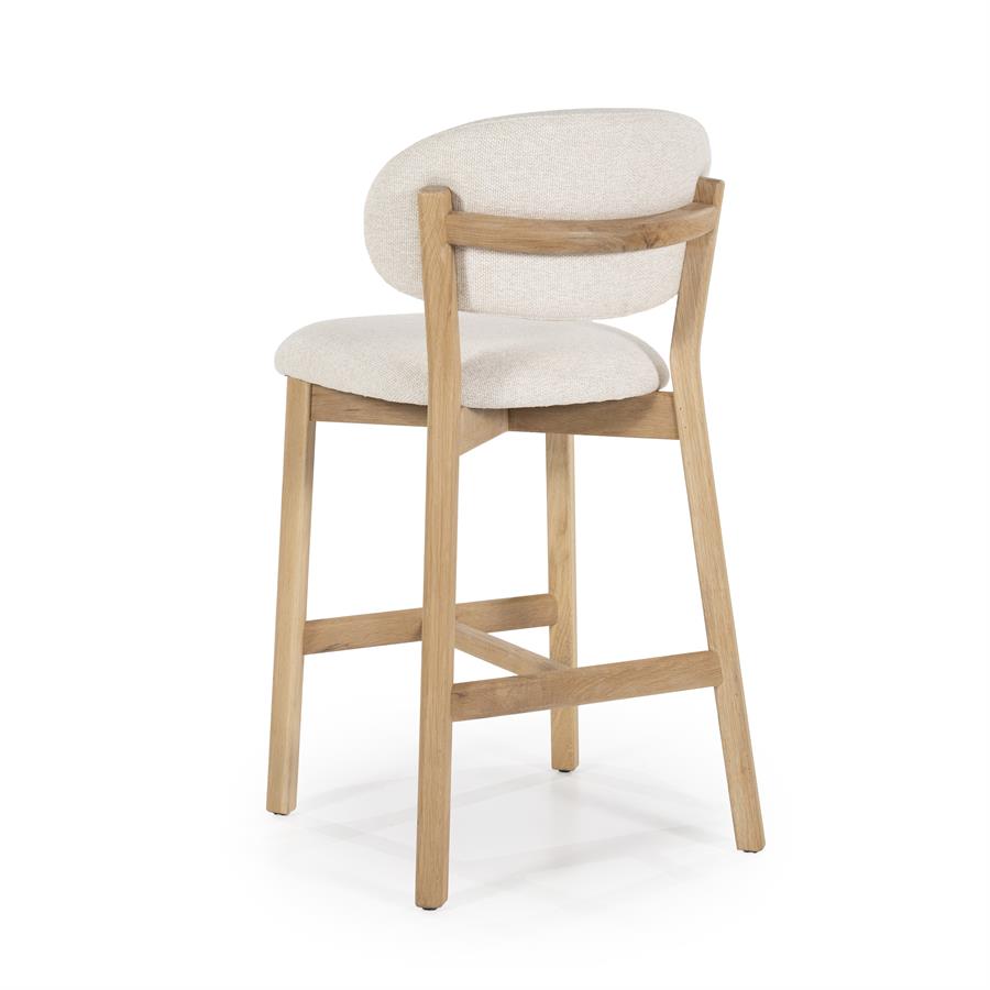 Barstoel Mikky Naturel - 57,5 x 53 cm - Afbeelding 5