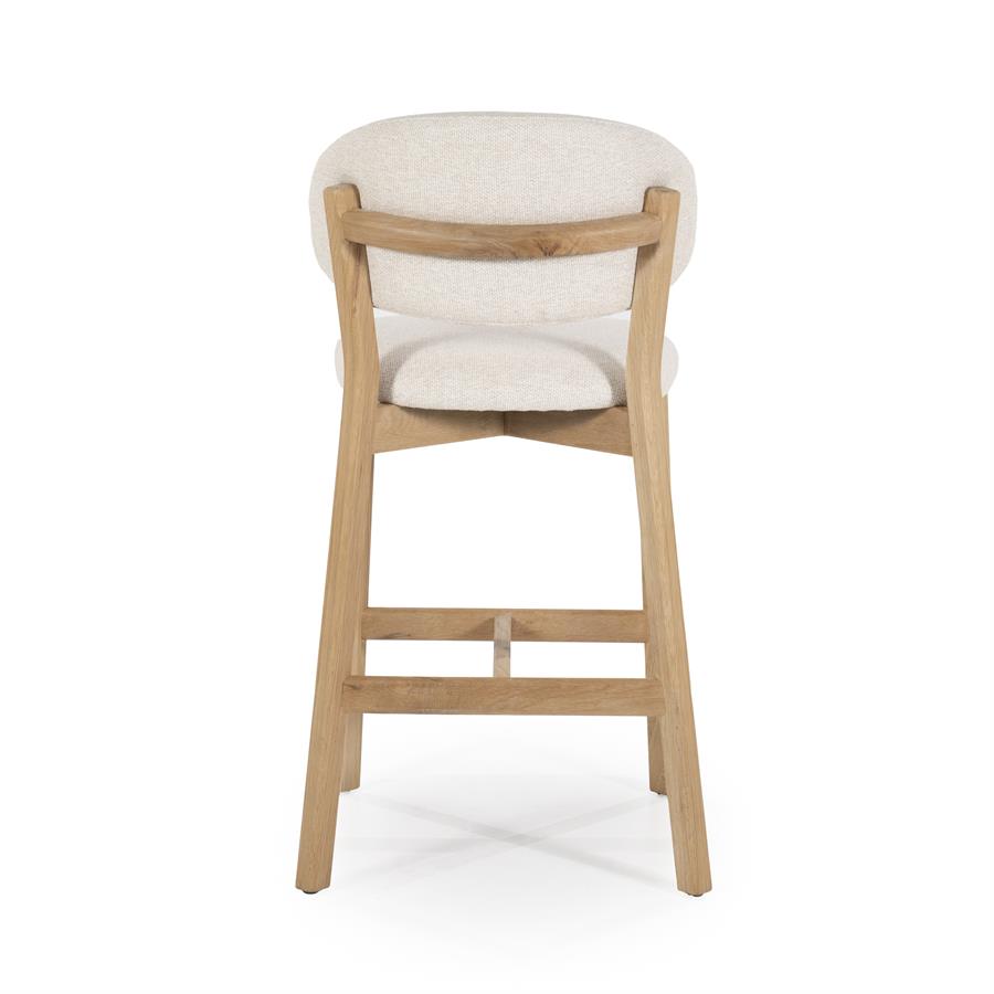 Barstoel Mikky Naturel - 57,5 x 53 cm - Afbeelding 6