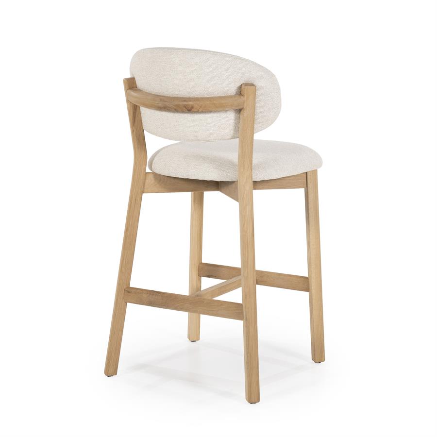 Barstoel Mikky Naturel - 57,5 x 53 cm - Afbeelding 7