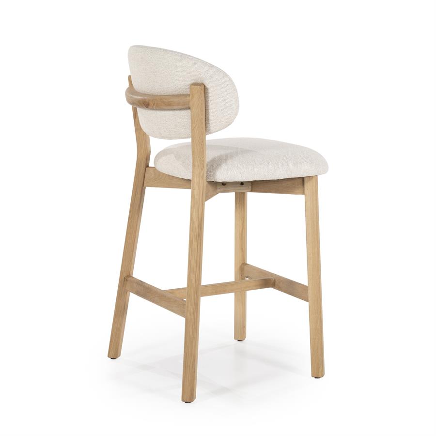 Barstoel Mikky Naturel - 57,5 x 53 cm - Afbeelding 8