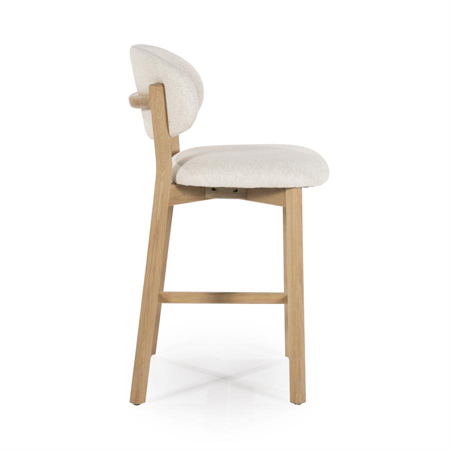 Barstoel Mikky Naturel - 57,5 x 53 cm - Afbeelding 9