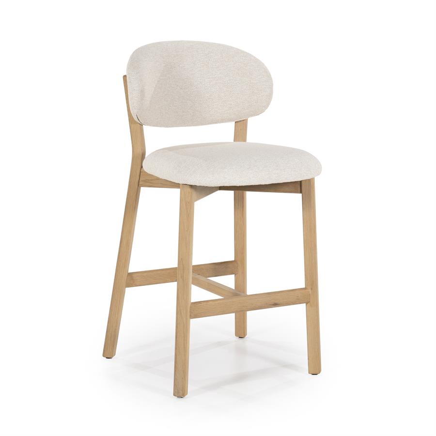 Barstoel Mikky Naturel - 57,5 x 53 cm - Afbeelding 11