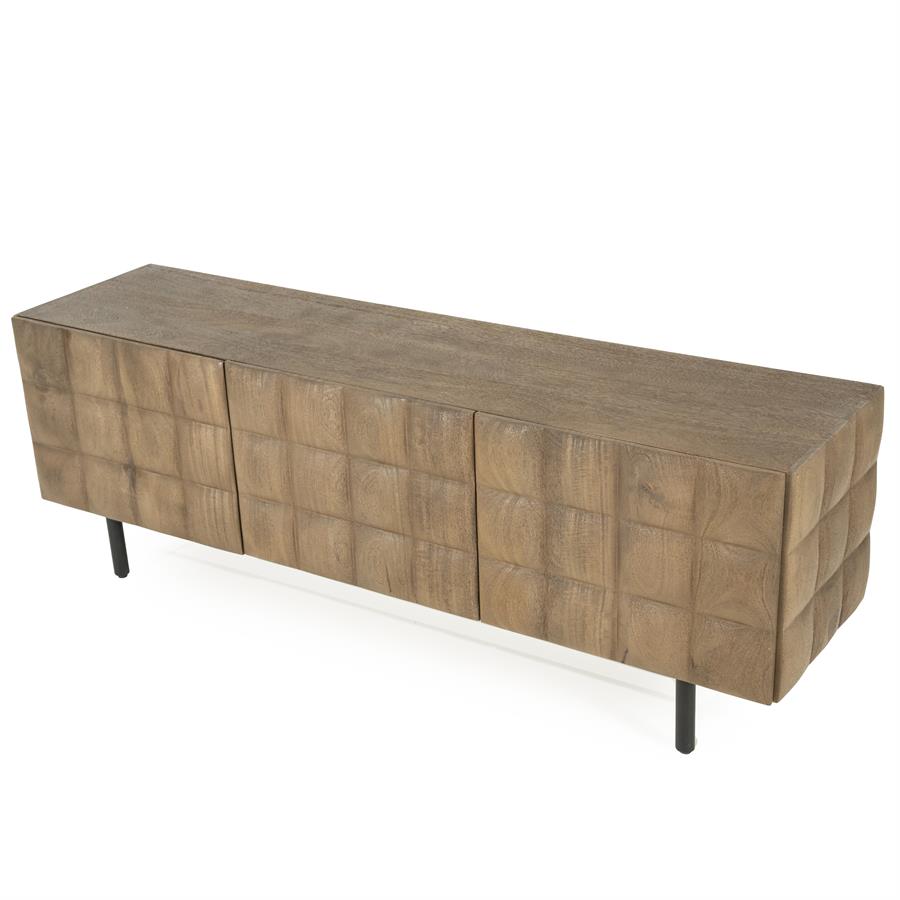 TV-meubel Felix - Bruin - 162 x 54 cm - Afbeelding 13