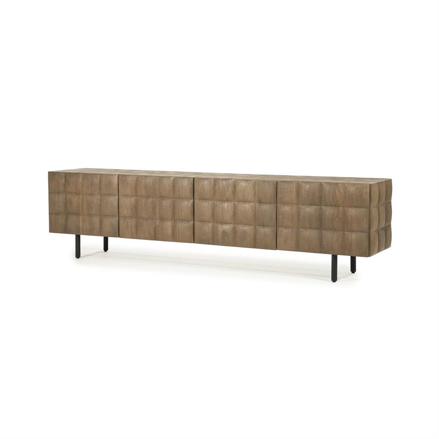 TV-meubel Felix - Bruin - 214 x 54 cm - Afbeelding 2