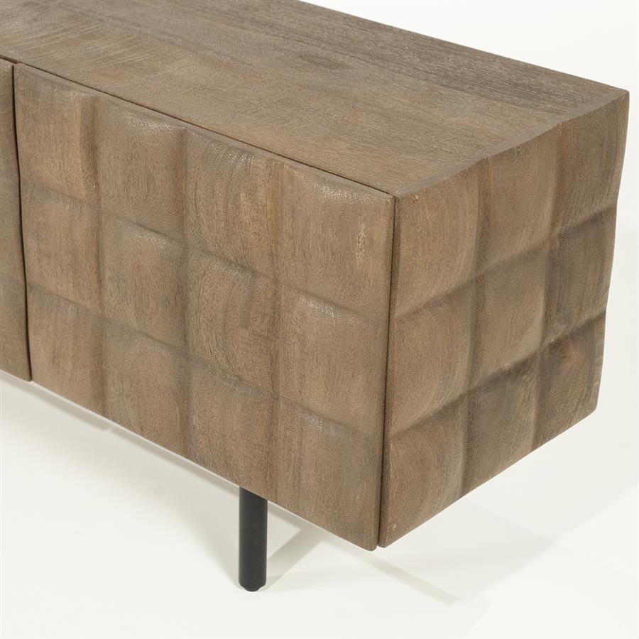 TV-meubel Felix - Bruin - 214 x 54 cm - Afbeelding 9