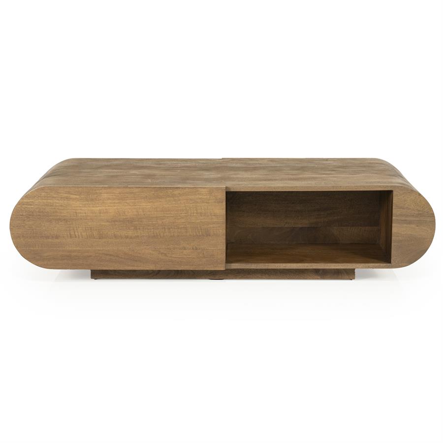 Salontafel King - Bruin - 60 x 130 cm - Afbeelding 2