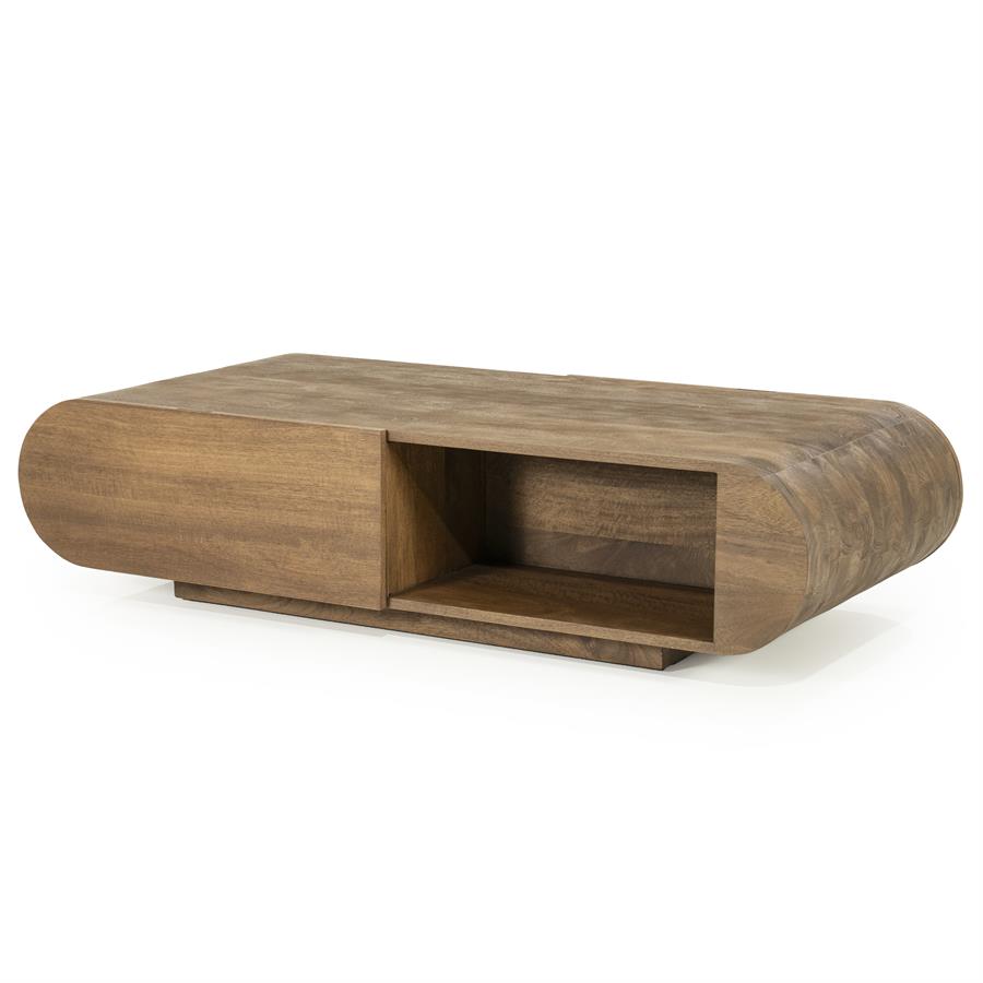 Salontafel King - Bruin - 60 x 130 cm - Afbeelding 3