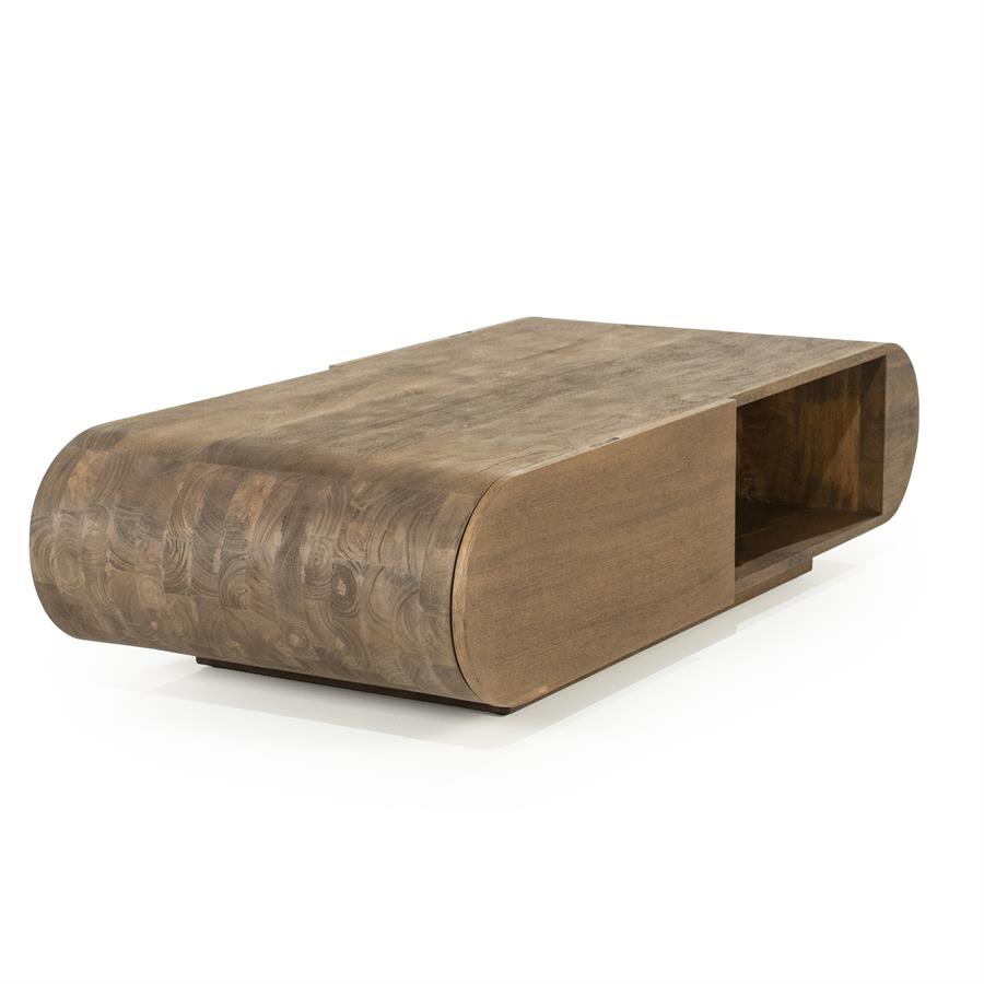 Salontafel King - Bruin - 60 x 130 cm - Afbeelding 5