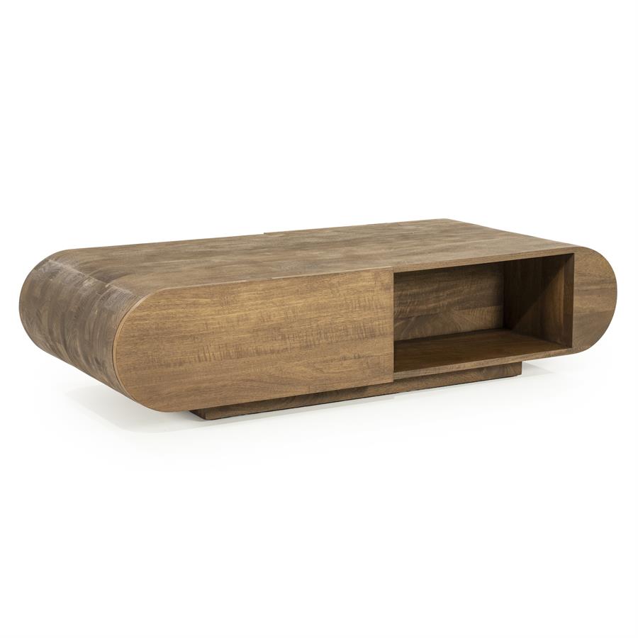 Salontafel King - Bruin - 60 x 130 cm - Afbeelding 6