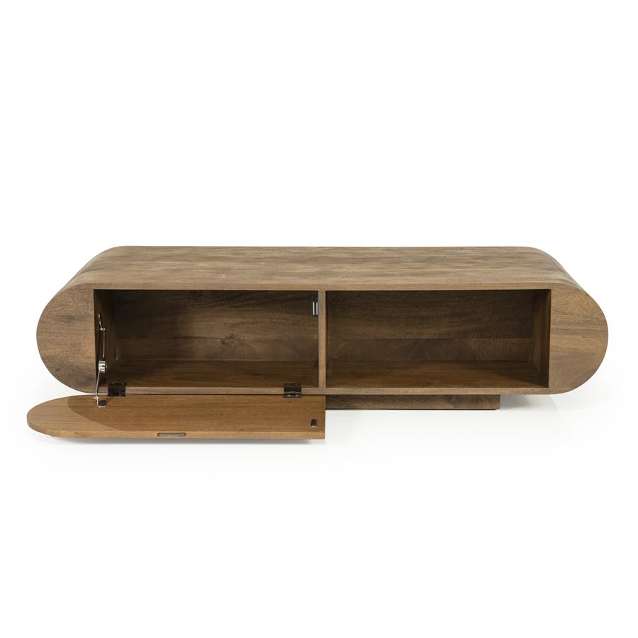 Salontafel King - Bruin - 60 x 130 cm - Afbeelding 7
