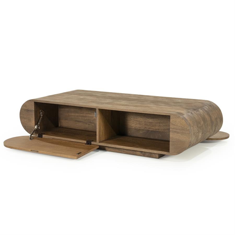 Salontafel King - Bruin - 60 x 130 cm - Afbeelding 8